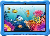 Kindertablet - tablet 10.1 inch - 16 GB - Scherp beeld - leerzame tablet voor kinderen - Wifi - Bluetooth - camera - spellen - Inclusief kinderhorloge - Blauw