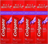 Colgate Max White White & Protect Tandpasta 4x 75 ml
