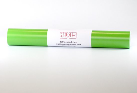 HEXIS - stickerfolie / snijvinyl - Cameo / Cricut / Brother - 30,75cm x 3m - Lichtgroen mat - E3376M