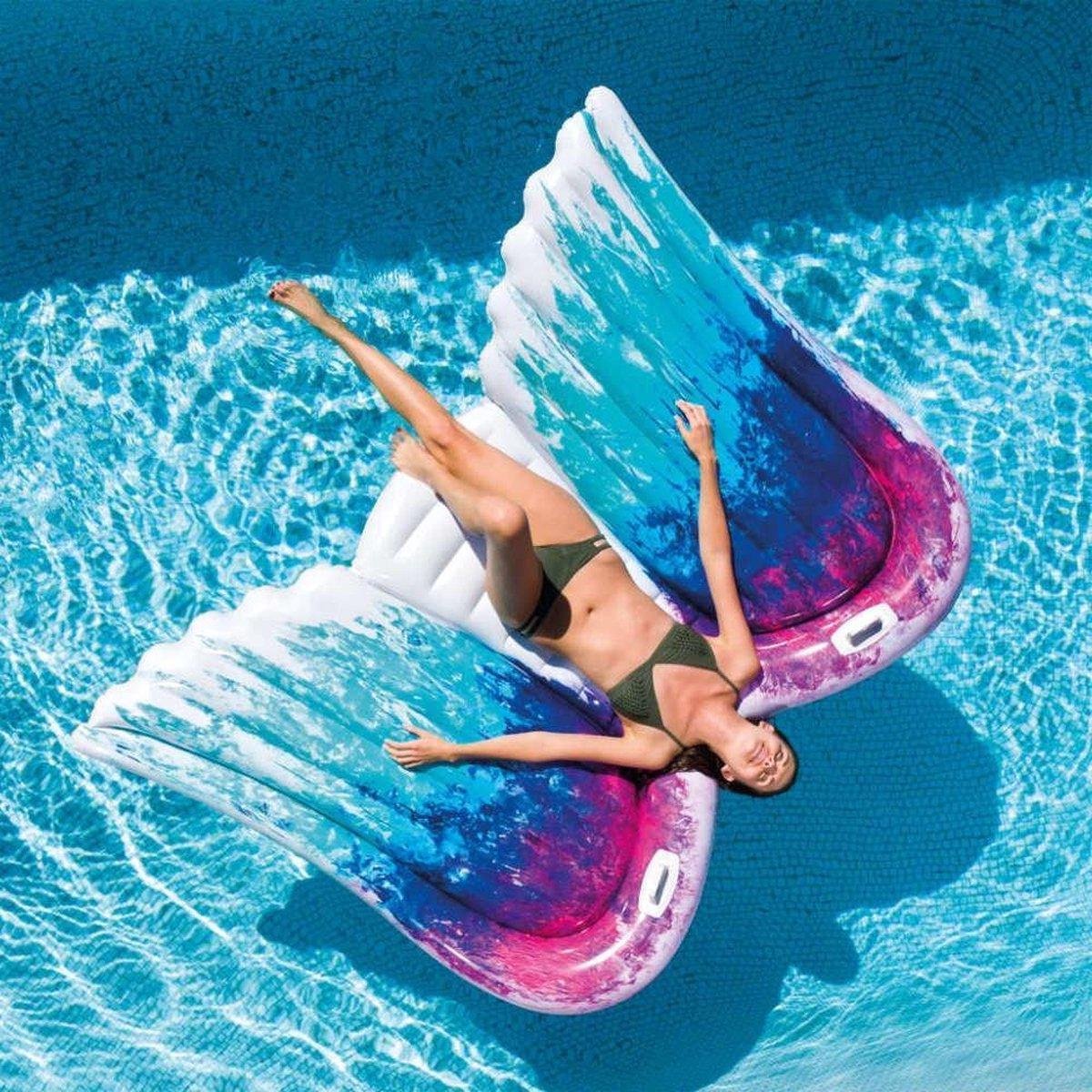 Versterker Hedendaags Maan Intex Angel Wings XXL Luchtbed 251 x 106 cm - opblaasbaar luchtmatras  zwembad | bol.com