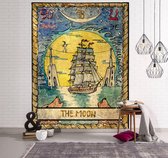 The Moon (Schip) Wandkleed - Tarot Kaarten - Wanddecoratie Tarot Kaart - 70x95CM