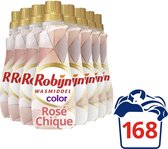 Robijn Klein & Krachtig Rosé Chique Vloeibaar Wasmiddel - 8 x 21 wasbeurten - Voordeelverpakking