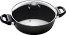 Swiss Diamond Braadpan (Casserole) Inductie  - incl. Deksel - Ø 24 cm - 3.5 Liter - Zwart