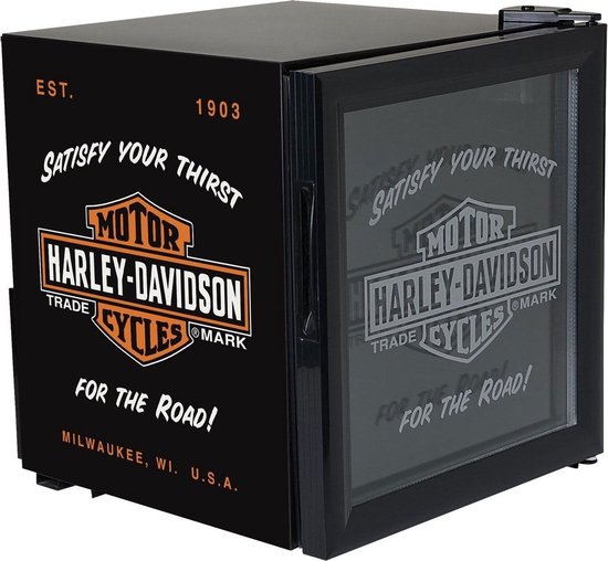 Koelkast: Harley-Davidson Nostalgic Bar & Shield Drank Koeler / Chiller 220 V, van het merk Harley-Davidson
