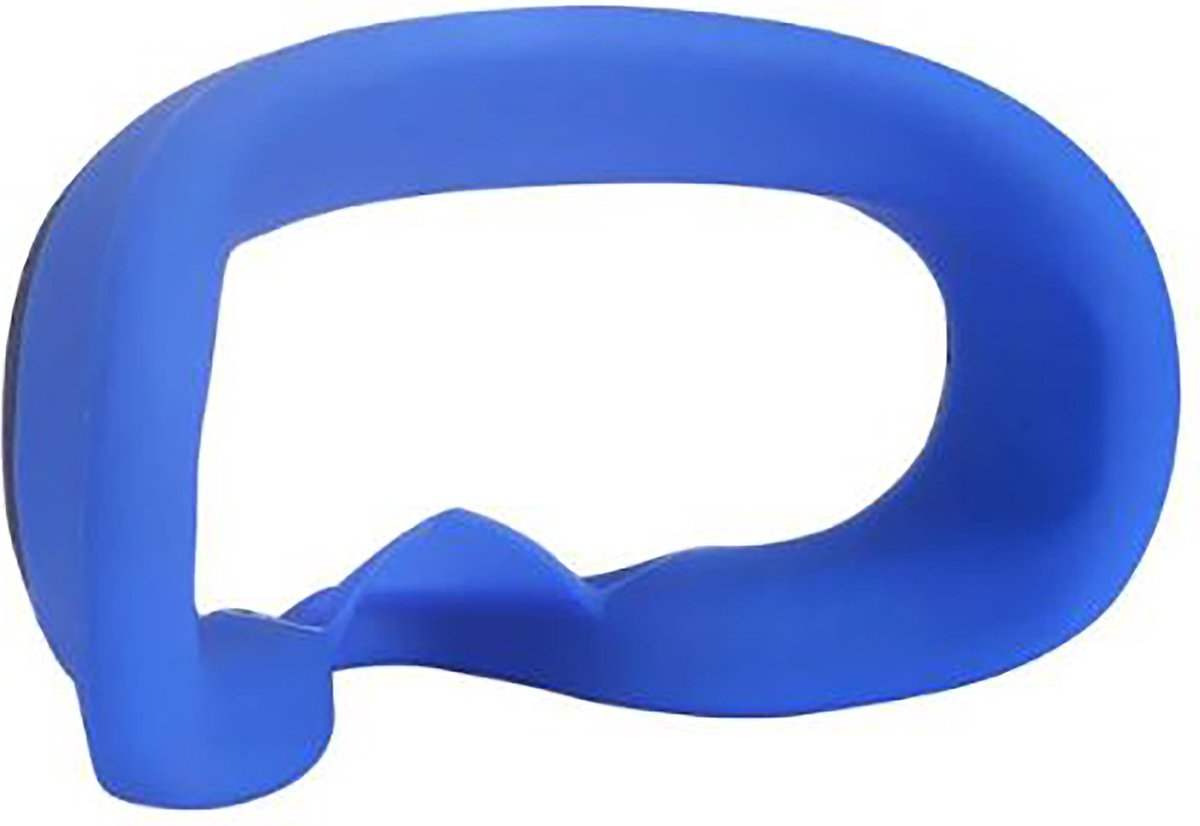 Zachte Siliconen VR Oogmasker - Kussen - Skin voor Oculus Quest | Blauw | Bescherming voor VR Brille