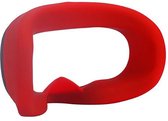 Oculus Quest 2 VR cover - Zachte Siliconen VR Oogmasker - Kussen - Skin voor Oculus Quest | Rood | Bescherming voor VR Brillen / Anti-Zweet
