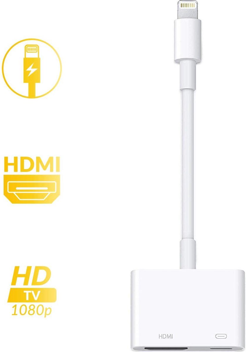 Adaptateur HDMI numérique Apple Lightning authentique blanc