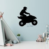 Muursticker Quad met naam | Muurstickers kinderkamer | Kinderkamer wanddecoratie | kinderkamer muur | Muur sticker kind | Muursticker laten maken