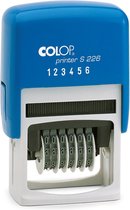 Colop Printer S226 Blauw | Cijferbandstempel bestellen | Stempel met draaibare cijfers | Bestel nu!