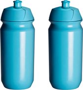 2 x Bouteille d'eau Tacx Shiva - 500 ml - Bleu clair - Bouteille à boire
