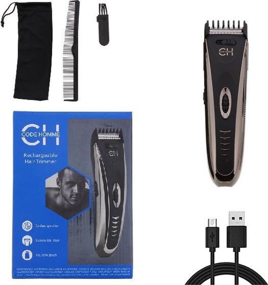 code homme rechargeable hair trimmer