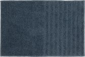 Lucy's Living Luxe Badmat VINI Blue Gerecycled – 40 x 60 cm – blauw - katoen - polyester - badkamer mat - badmatten - badtextiel - wonen – accessoires - exclusief