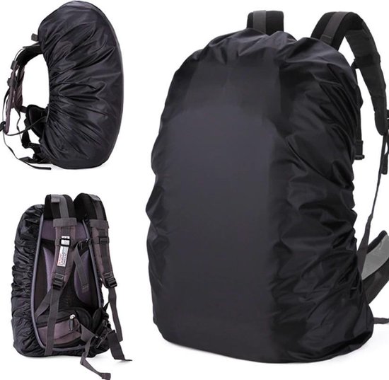 Zwarte Improv Regenhoes Rugtas 55-60 Liter - Backpack Cover - voor... bol.com