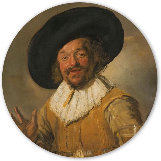Wooncirkel - ‘De vrolijke drinker’ - Frans Hals (⌀ 40cm)