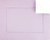 BINK Bedding Boxkleed Wafel (Pique) Roze 80 x 100 cm - vulling fiberfill 400 grams - speelkleed - parklegger - katoen - wafel - roze