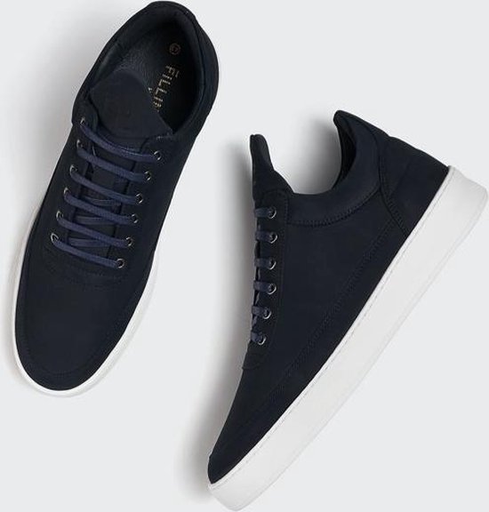 Filling Pieces Low Top Plain Nubuck Navy Blue - Heren Sneakers - Maat 46 |  bol.com