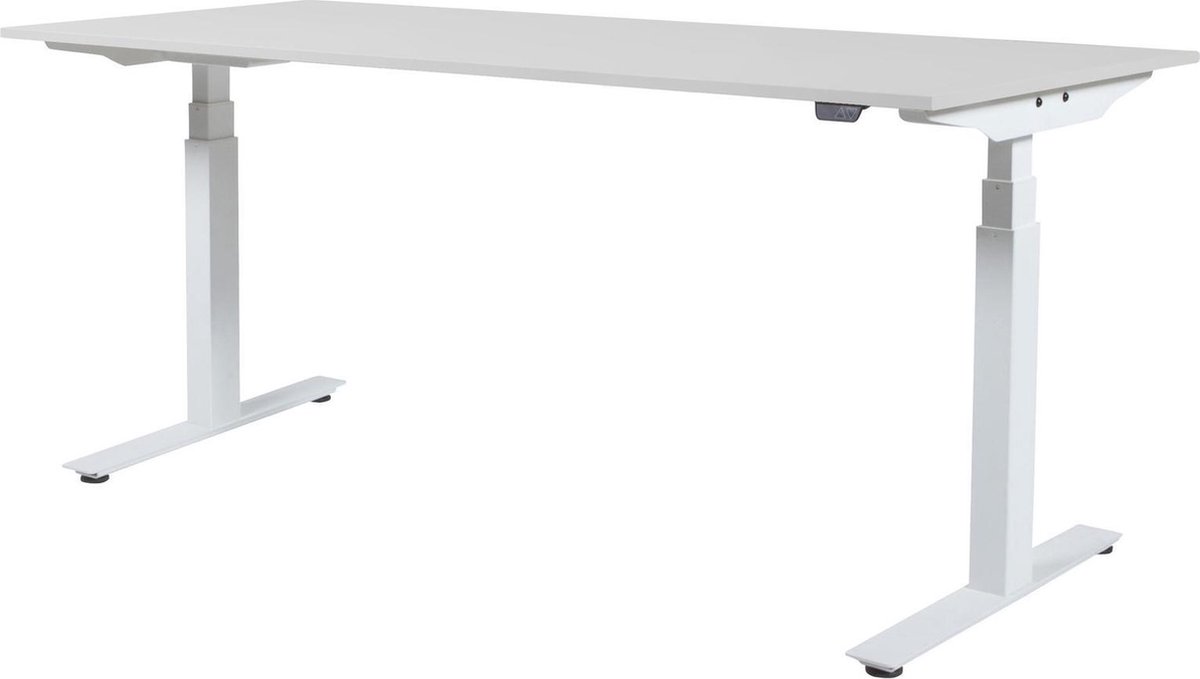 Schaffenburg Zit Sta Bureau - Plus Elektrisch 180x90 wit alu frame
