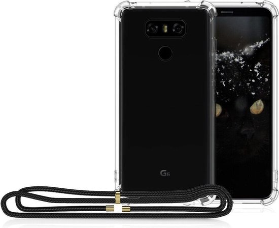 pastel Verzorger tegenkomen Telefoonhoesje met koord LG G6 met Handig hoesje Case Cover Smartphone  telefoontasje... | bol.com