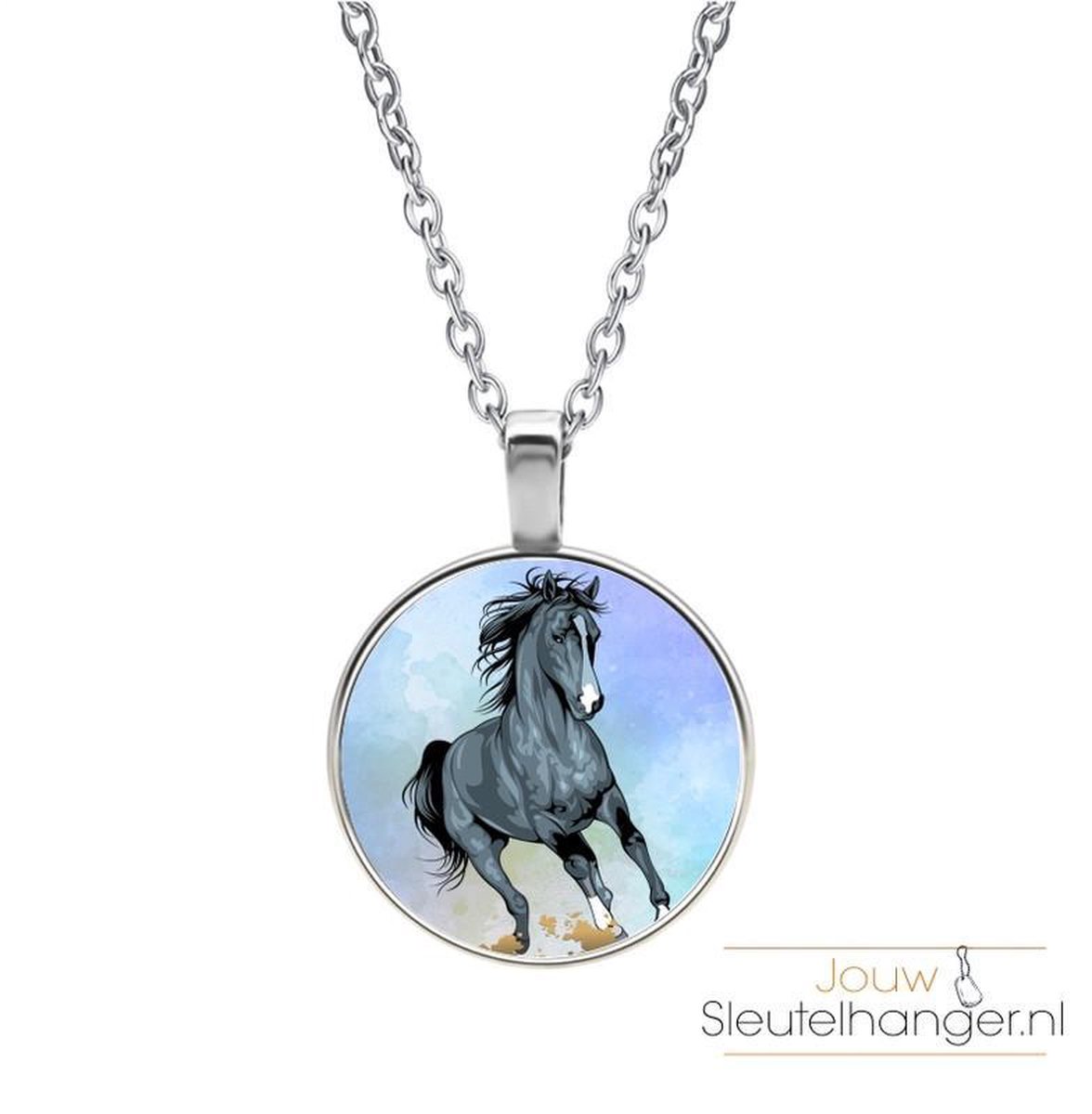 Ketting Glas - Paard - Uniek Cadeau Met Hanger