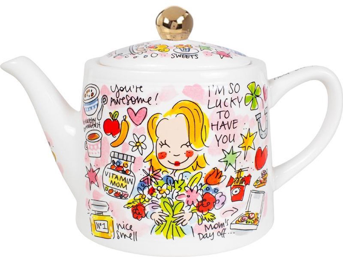 Blond Amsterdam Theepot - Home is where the mom is - 1l | bol.com