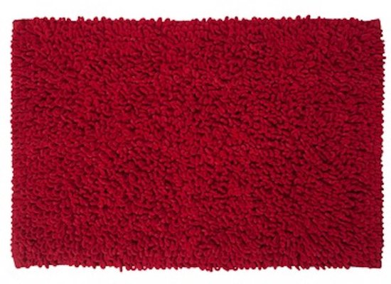 Lucy's Living Badmat MERCI Red Exclusive – 60 x cm – - anti-slip - micro... | bol.com