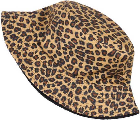 Omkeerbare Cheetah Print Bucket Hat Waterdichte Regenhoed Zonnehoed Roze en Oranje Accessoires Hoeden & petten Vissershoeden 