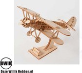 Houten 3D  puzzel Vliegtuig - bouwpakket