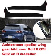 Achterraam Spoiler Wings Achterruit Spoiler Geschikt Voor VW Golf 6 GTI GTD R20 R Line DSG Modellen