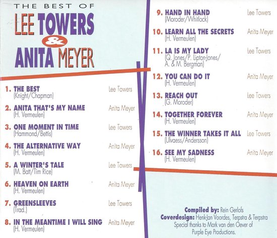 The Best Of Lee Towers & Anita Meyer - Lee Towers & Anita Meyer