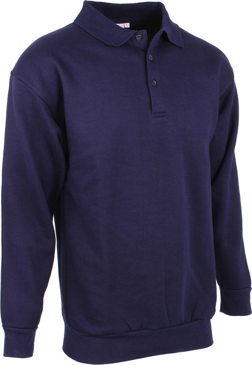 Uniwear UNIWEAR Polosweater MarineblauwS