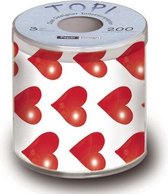 Hartjes/I love you toiletpapier/wc rollen - Valentijnsdag - valentijn decoratie / versiering