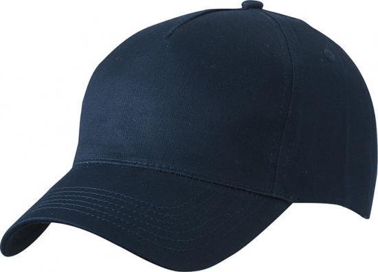 5x casquettes / casquettes de baseball à 5 panneaux de couleur bleu marine pour adultes - Casquettes bleu foncé bon marché