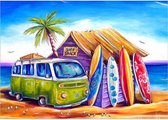 Hobbycave® Schilderen Op Nummer Volwassenen En Kinderen - Paint By Number - 40x50cm - Surfen