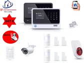 Home-Locking draadloos smart alarmsysteem wifi,gprs,sms set 12 AC-05