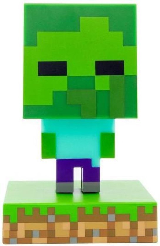 Foto: Minecraft zombie nachtlamp icon light 3d lamp