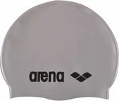 Arena Classic Silicone Badmuts - Unisex - zilver/zwart