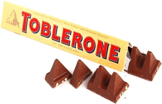 Slang romantisch moersleutel Toblerone Chocolade Reep Melk Geel 24 x 50 gram | bol.com
