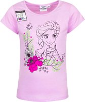 Frozen T-shirt - kleurt in met zonlicht - Roze - maat 110