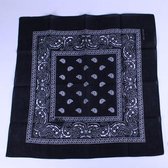 Zakdoek / bandana zwart 54x54cm