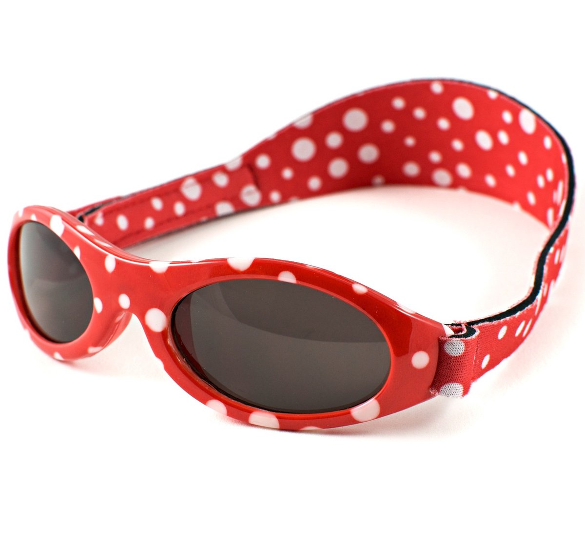 Banz - UV-beschermende zonnebril voor kinderen - Bubzee - Rood gestipt - maat Onesize (2-5yrs)