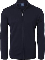 OLYMP heren vest wol - marine blauw (met rits) -  Maat XXL