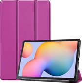 Tablet hoes geschikt voor Samsung Galaxy Tab S6 Lite - Tri-Fold Book Case - Paars
