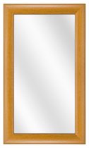Spiegel met Ronde Houten Lijst - Beuken - 20x50 cm