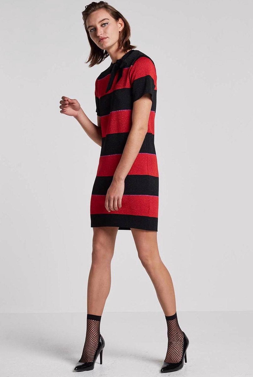 NIKKIE Jolien Stripe Bow Dress - maat 34 | bol.com