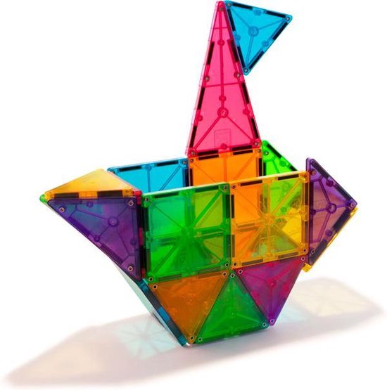 Magna-Tiles Clear Colors - Magnetische tegels voor ruimtelijk inzicht - 32 stuks
