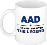 Aad The man, The myth the legend cadeau koffie mok / thee beker 300 ml