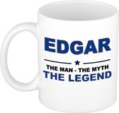 Edgar The man, The myth the legend cadeau koffie mok / thee beker 300 ml