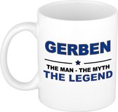 Gerben The man, The myth the legend cadeau koffie mok / thee beker 300 ml