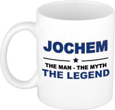 Jochem The man, The myth the legend cadeau koffie mok / thee beker 300 ml