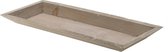 Rechthoekig houten kaarsenplateau/kaarsenbord naturel wash 39 x 15 cm - Onderbord/kaarsenplateau/onderzet bord voor kaarsen